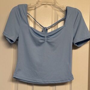 SHEIN Light Blue Women's Top